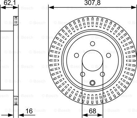 BOSCH 0 986 479 W11 - Bremžu diski adetalas.lv