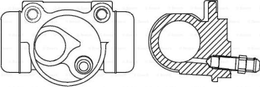 BOSCH 0 986 475 616 - Riteņa bremžu cilindrs adetalas.lv