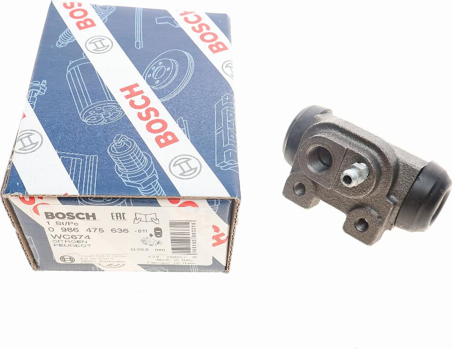 BOSCH 0 986 475 636 - Riteņa bremžu cilindrs adetalas.lv