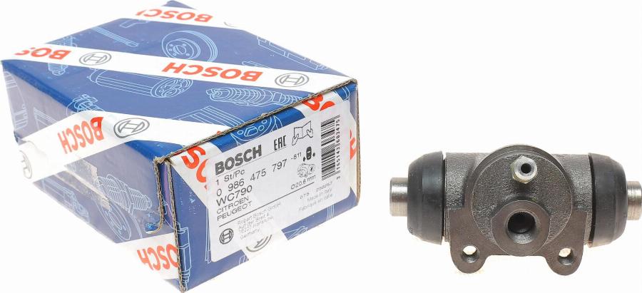 BOSCH 0 986 475 797 - Riteņa bremžu cilindrs adetalas.lv