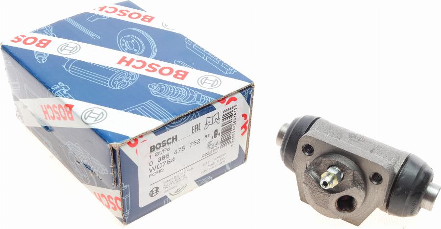 BOSCH 0 986 475 752 - Riteņa bremžu cilindrs adetalas.lv