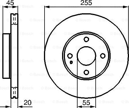 BOSCH 0 986 478 996 - Bremžu diski adetalas.lv