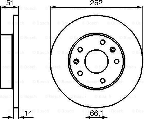 BOSCH 0 986 478 991 - Bremžu diski adetalas.lv