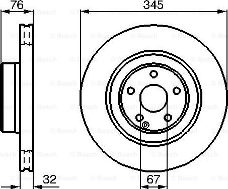 BOSCH 0 986 478 964 - Bremžu diski adetalas.lv