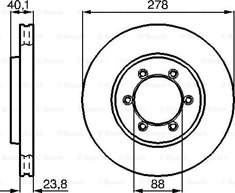 BOSCH 0 986 478 967 - Bremžu diski adetalas.lv