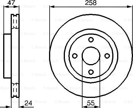 BOSCH 0 986 478 989 - Bremžu diski adetalas.lv