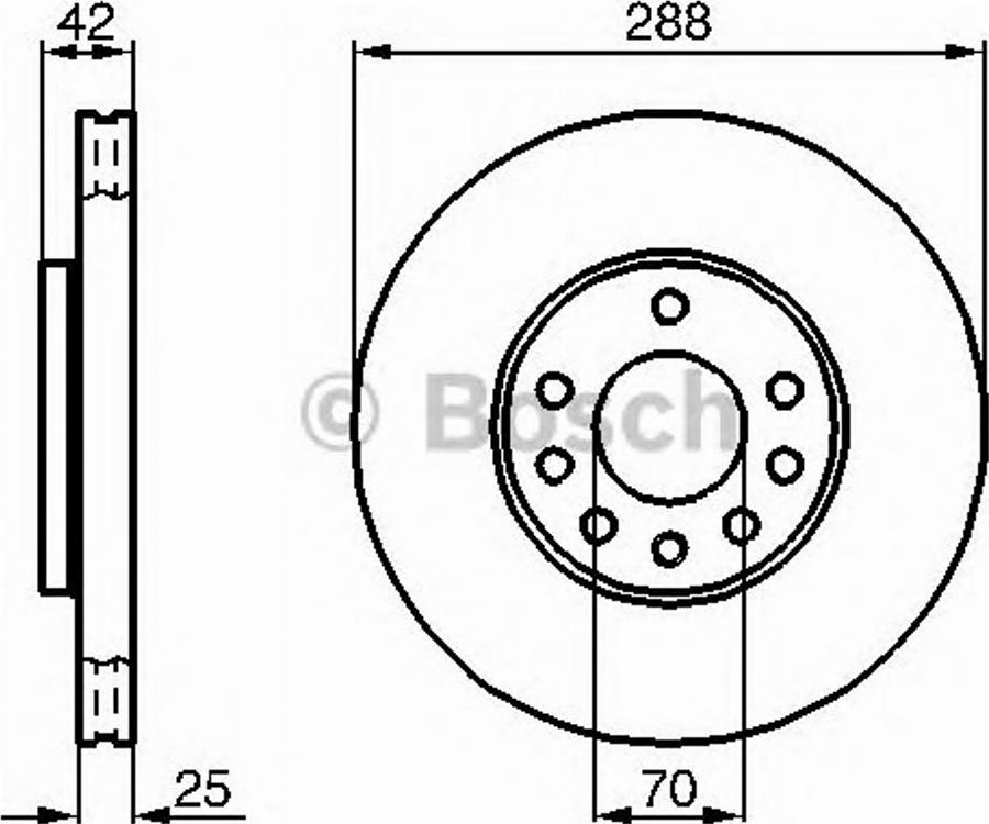 BOSCH 0 986 478 449 - Bremžu diski adetalas.lv