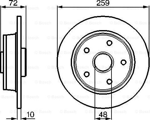 BOSCH 0 986 478 440 - Bremžu diski adetalas.lv