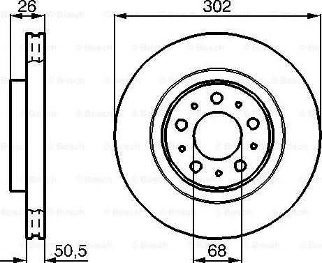 BOSCH 0 986 478 454 - Bremžu diski adetalas.lv