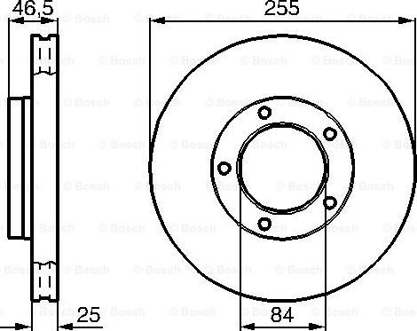 BOSCH 0 986 478 452 - Bremžu diski adetalas.lv