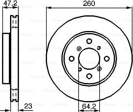 BOSCH 0 986 478 415 - Bremžu diski adetalas.lv