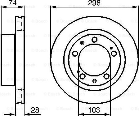 BOSCH 0 986 478 418 - Bremžu diski adetalas.lv