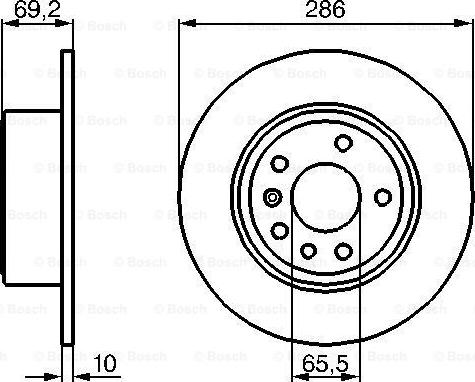 BOSCH 0 986 478 436 - Bremžu diski adetalas.lv