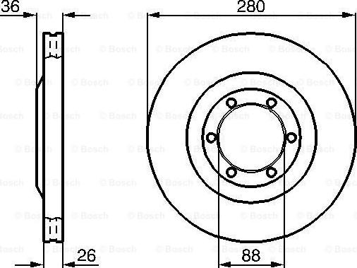 BOSCH 0 986 478 437 - Bremžu diski adetalas.lv