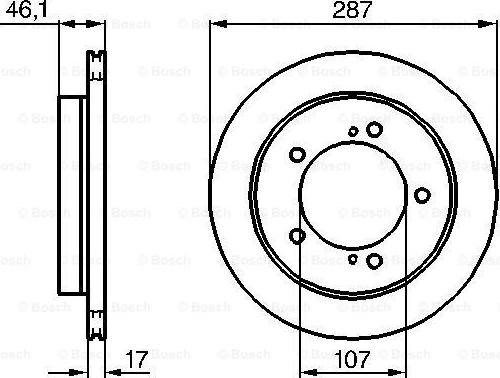 BOSCH 0 986 478 422 - Bremžu diski adetalas.lv