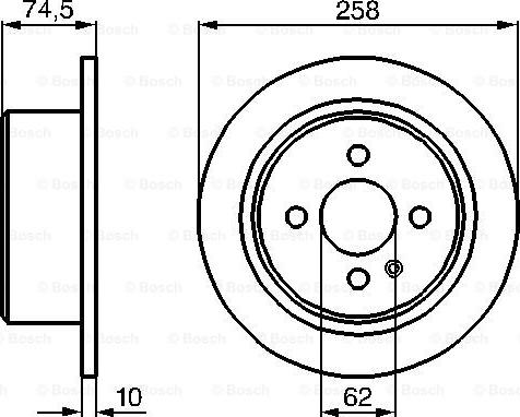 BOSCH 0 986 478 563 - Bremžu diski adetalas.lv