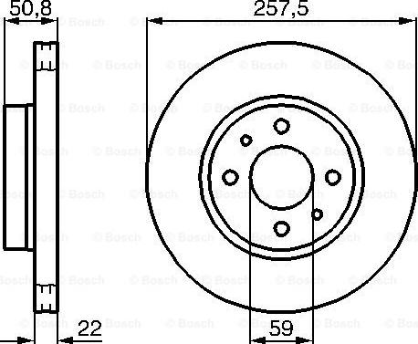 BOSCH 0 986 478 512 - Bremžu diski adetalas.lv