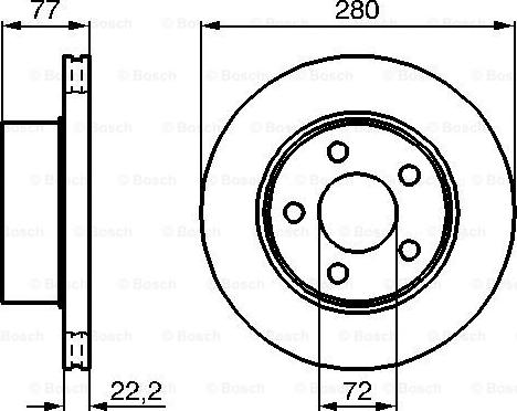 BOSCH 986478694 - Bremžu diski adetalas.lv