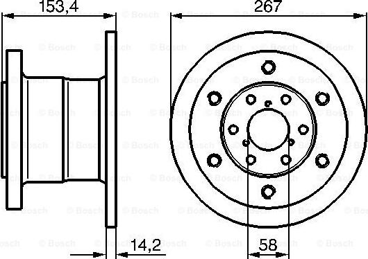 BOSCH 0 986 478 647 - Bremžu diski adetalas.lv