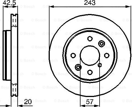 BOSCH 0 986 478 659 - Bremžu diski adetalas.lv