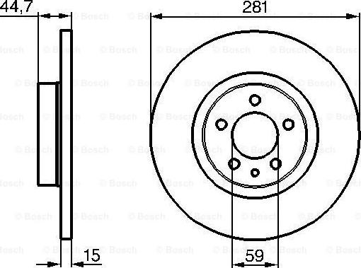 BOSCH 0 986 478 668 - Bremžu diski adetalas.lv