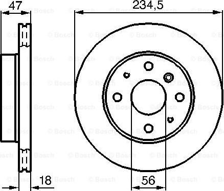 BOSCH 0 986 478 684 - Bremžu diski adetalas.lv