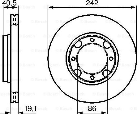 BOSCH 0 986 478 674 - Bremžu diski adetalas.lv