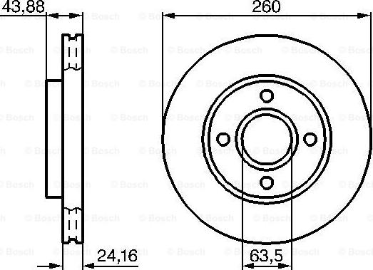 BOSCH 0 986 478 671 - Bremžu diski adetalas.lv