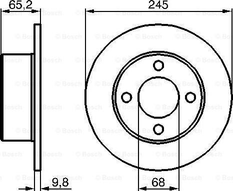 BOSCH 0 986 478 073 - Bremžu diski adetalas.lv