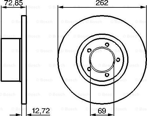 BOSCH 0 986 478 077 - Bremžu diski adetalas.lv