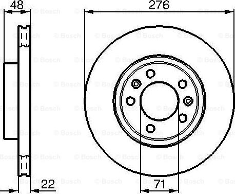 BOSCH 0 986 478 140 - Bremžu diski adetalas.lv