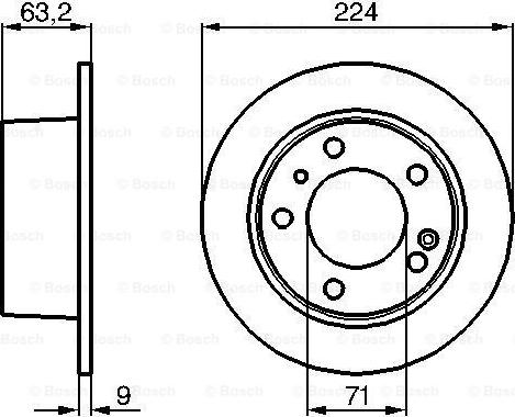 BOSCH 0 986 478 141 - Bremžu diski adetalas.lv