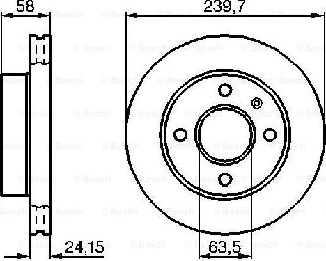 BOSCH 0 986 478 148 - Bremžu diski adetalas.lv