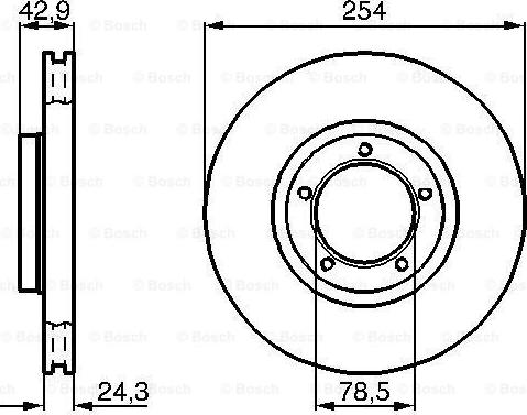 BOSCH 0 986 478 160 - Bremžu diski adetalas.lv