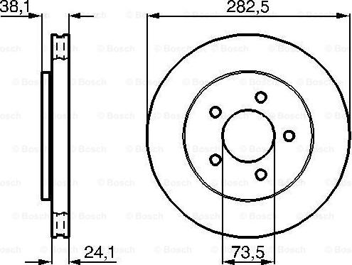 BOSCH 0 986 478 109 - Bremžu diski adetalas.lv