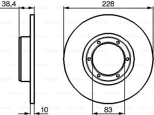 BOSCH 0 986 478 103 - Bremžu diski adetalas.lv