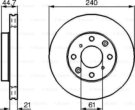 BOSCH 0 986 478 115 - Bremžu diski adetalas.lv