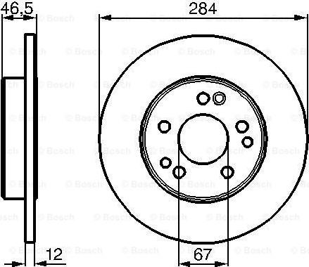 BOSCH 0 986 478 187 - Bremžu diski adetalas.lv