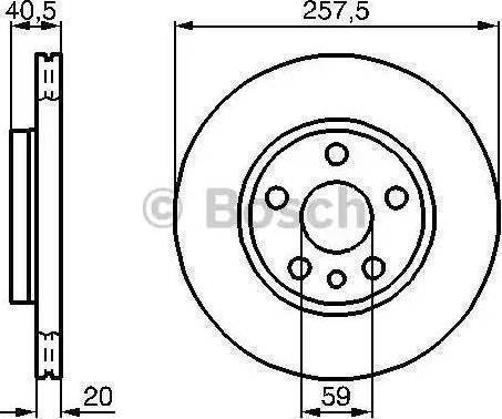 BOSCH 986478896 - Bremžu diski adetalas.lv