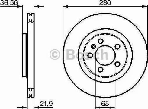 BOSCH 986478852 - Bremžu diski adetalas.lv