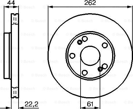 BOSCH 0 986 478 864 - Bremžu diski adetalas.lv