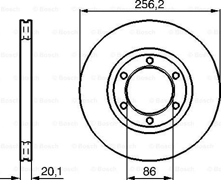 BOSCH 0 986 478 802 - Bremžu diski adetalas.lv