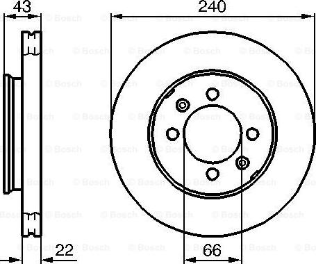 BOSCH 0 986 478 813 - Bremžu diski adetalas.lv