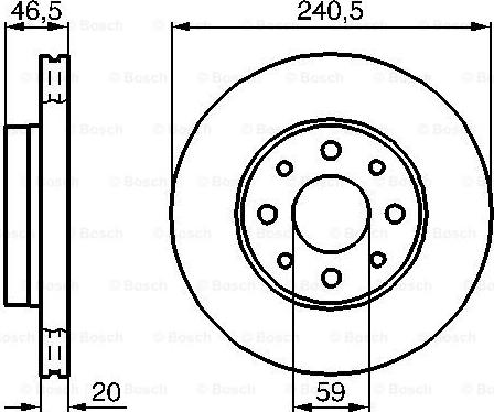 BOSCH 0 986 478 878 - Bremžu diski adetalas.lv