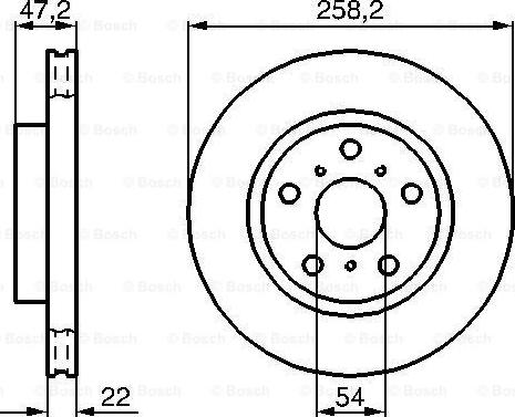 BOSCH 0 986 478 396 - Bremžu diski adetalas.lv