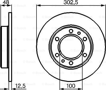 BOSCH 0 986 478 304 - Bremžu diski adetalas.lv