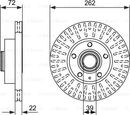 BOSCH 0 986 478 307 - Bremžu diski adetalas.lv