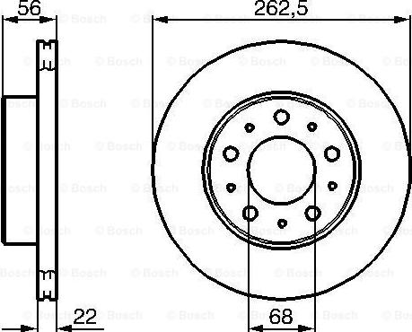 BOSCH 0 986 478 283 - Bremžu diski adetalas.lv