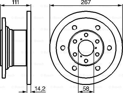 BOSCH 0 986 478 742 - Bremžu diski adetalas.lv