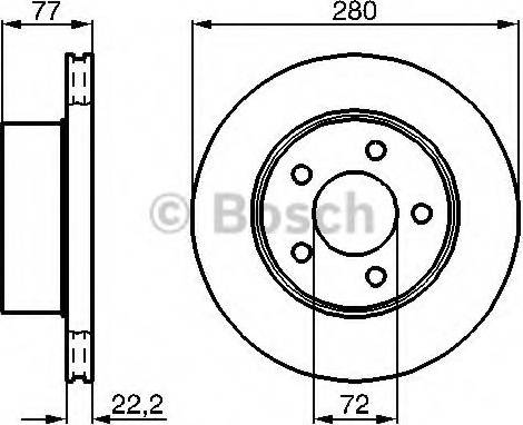 BOSCH 0 986 478 765 - Bremžu diski adetalas.lv